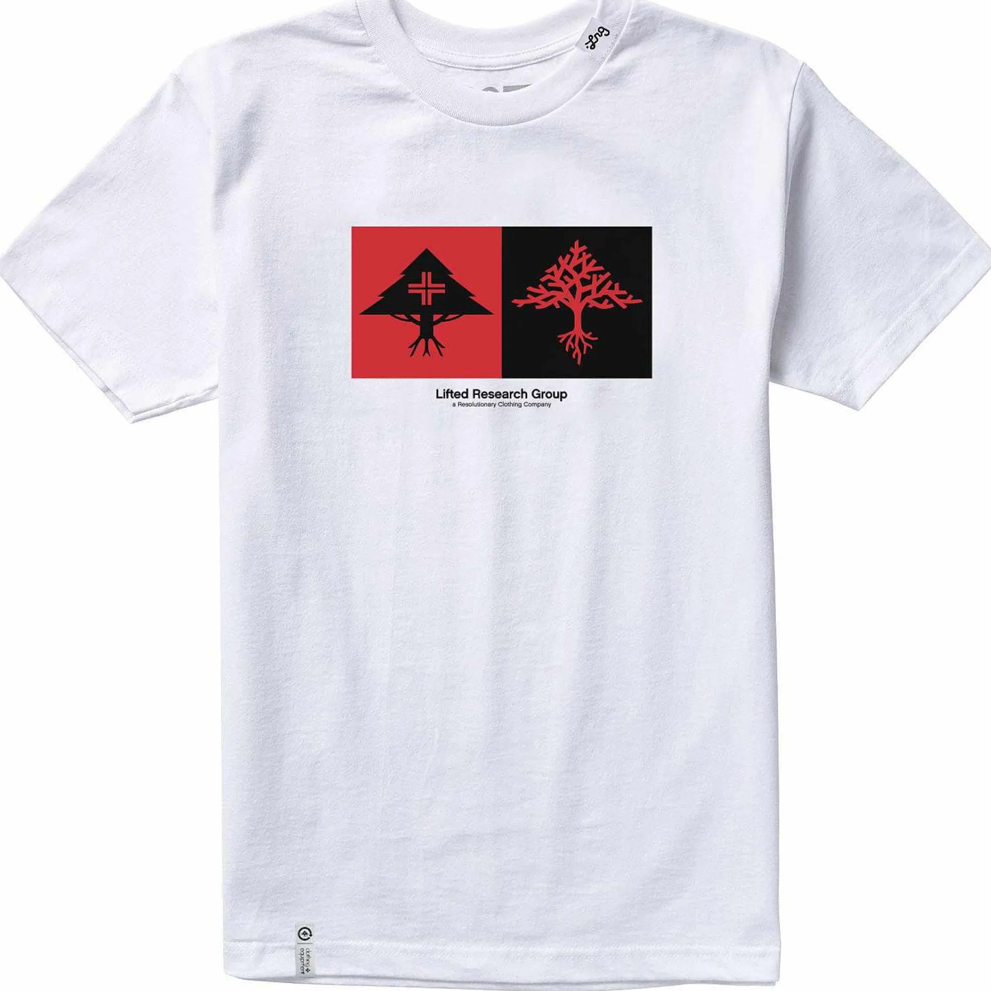Outlet Camiseta Con Arbol Doble Hombres Camisetas