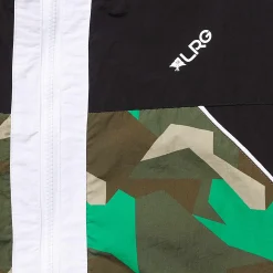 Flash Sale Chaqueta Cortavientos Con Diseno Geometrico Levantado Hombres Ropa De Calle