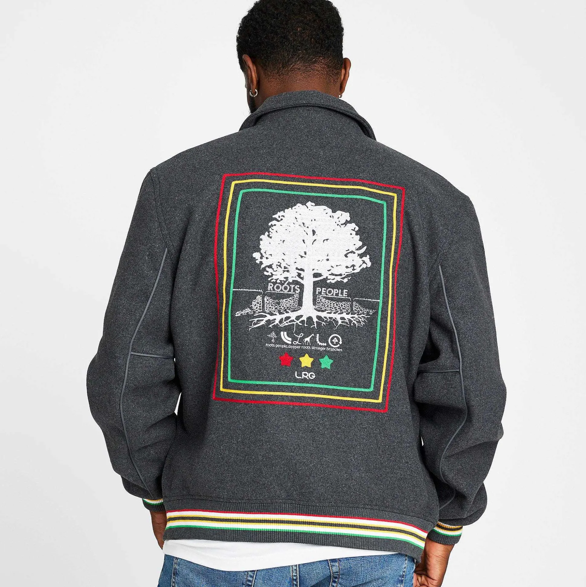 Hot Chaqueta De Lana Team Roots People Hombres Ropa De Calle