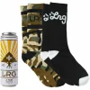 Cheap Pack De 2 Calcetines Con Estampado De Camuflaje Levantado Hombres Medias