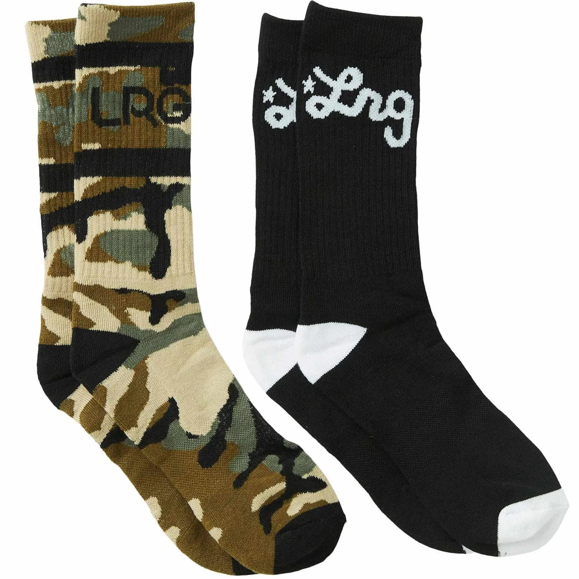 Cheap Pack De 2 Calcetines Con Estampado De Camuflaje Levantado Hombres Medias
