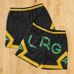 Clearance Shorts De Malla Con Diseno Hombres Bermudas