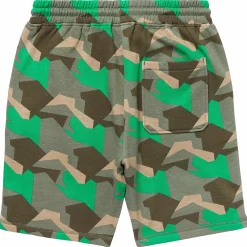 Best Sale Shorts Deportivos Con Estampado Geometrico Levantado Hombres Bermudas
