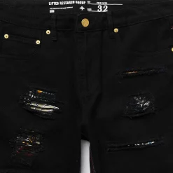 Clearance Shorts Vaqueros Con Raices Tropicales Hombres Bermudas