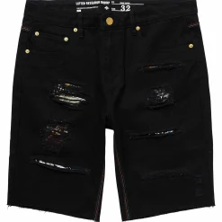 Clearance Shorts Vaqueros Con Raices Tropicales Hombres Bermudas