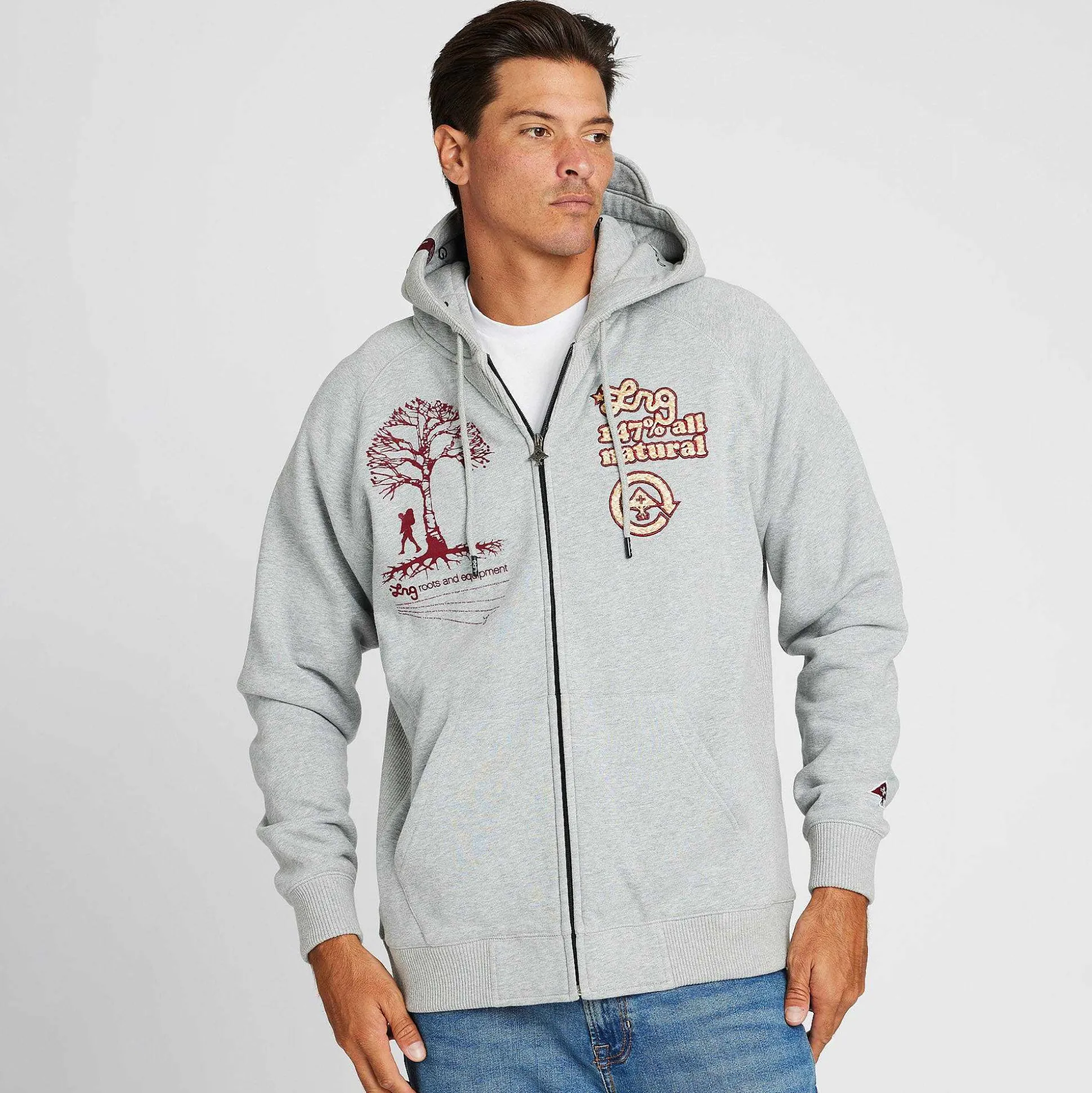 Flash Sale 147 Sudadera Con Capucha Y Cremallera Totalmente Natural Hombres Herencia