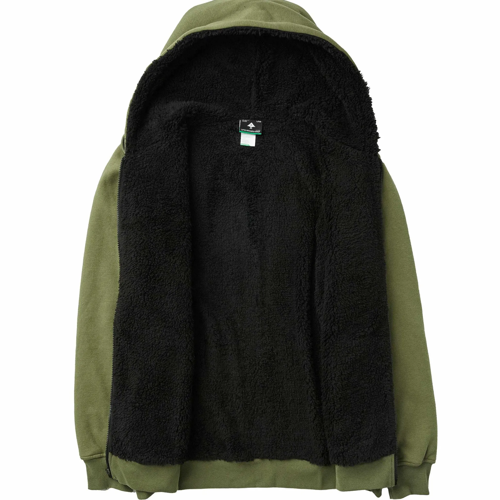 Clearance Sudadera Con Capucha Y Cremallera De Sherpa Grande De Only Hombres Ropa De Calle